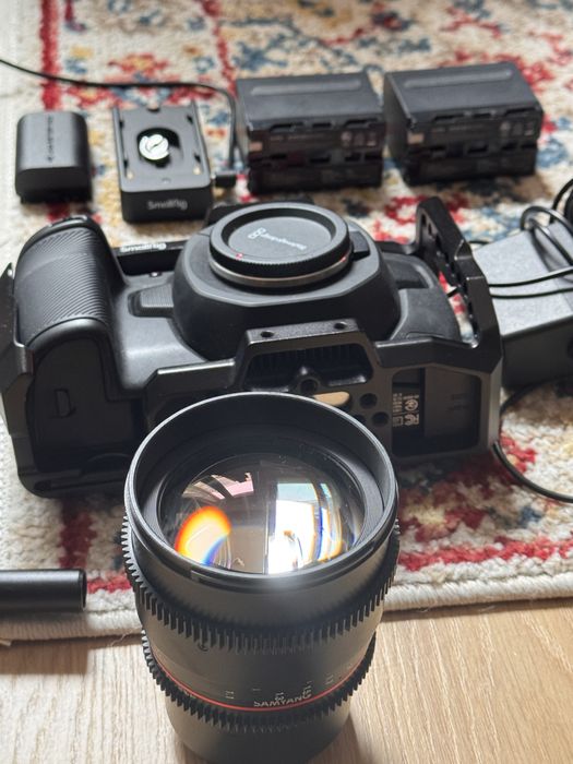 BMPCC 4K + Samyang 85mm/1.5 & аксесоари