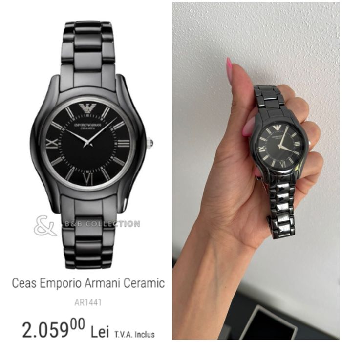 Ceas dama, ceramica - Emporio Armani