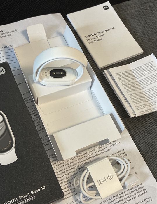 КАТО НОВ Xiaomi Smart Band 10 Гаранция Xiaomi 2027 г. Ceramic