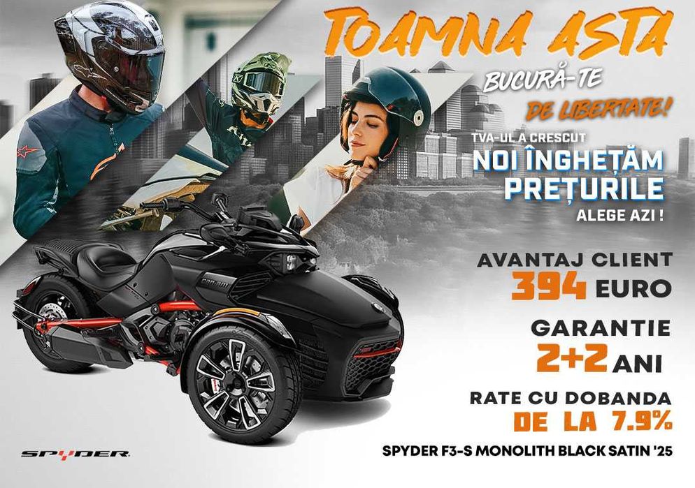 Can-Am Spyder F3-S Monolith Black Satin '25