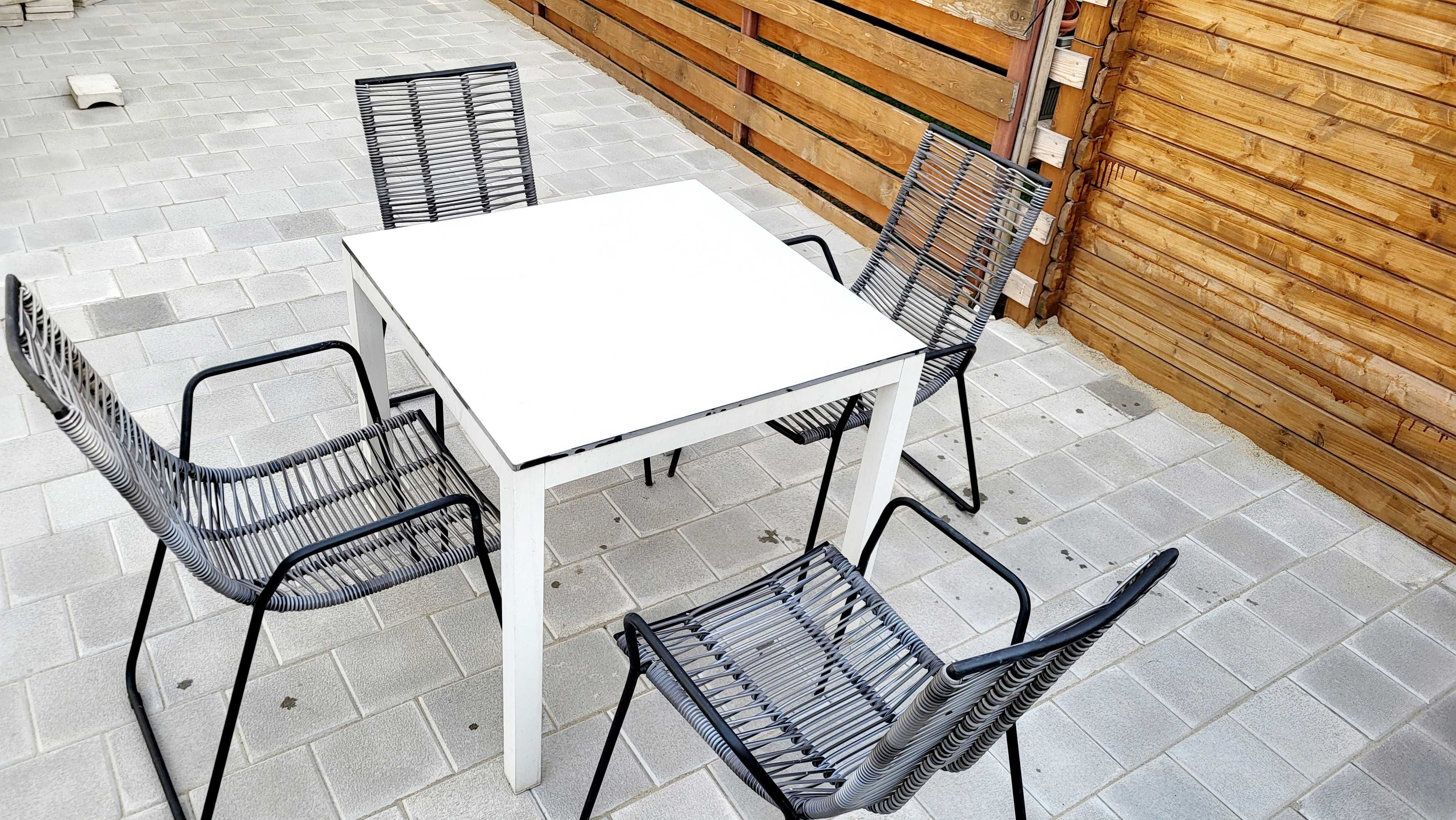 Set mobilier terasa gradina, include 10 mese si 24 scaune