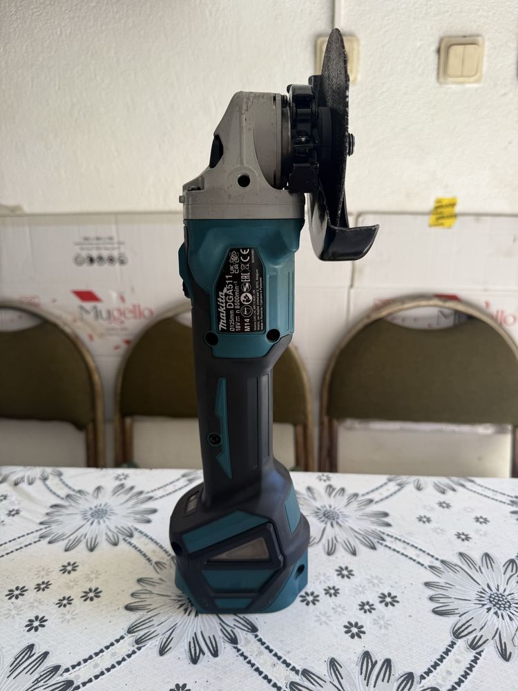 Акумулаторен ъглошлайф Makita DGA511Z, 18 V, 125 мм,