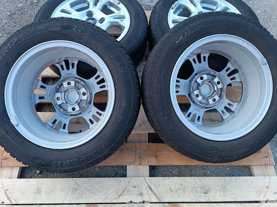 Лети джанти 14ки 4х108 Ford + зимни гуми 175/65/14 Semperit