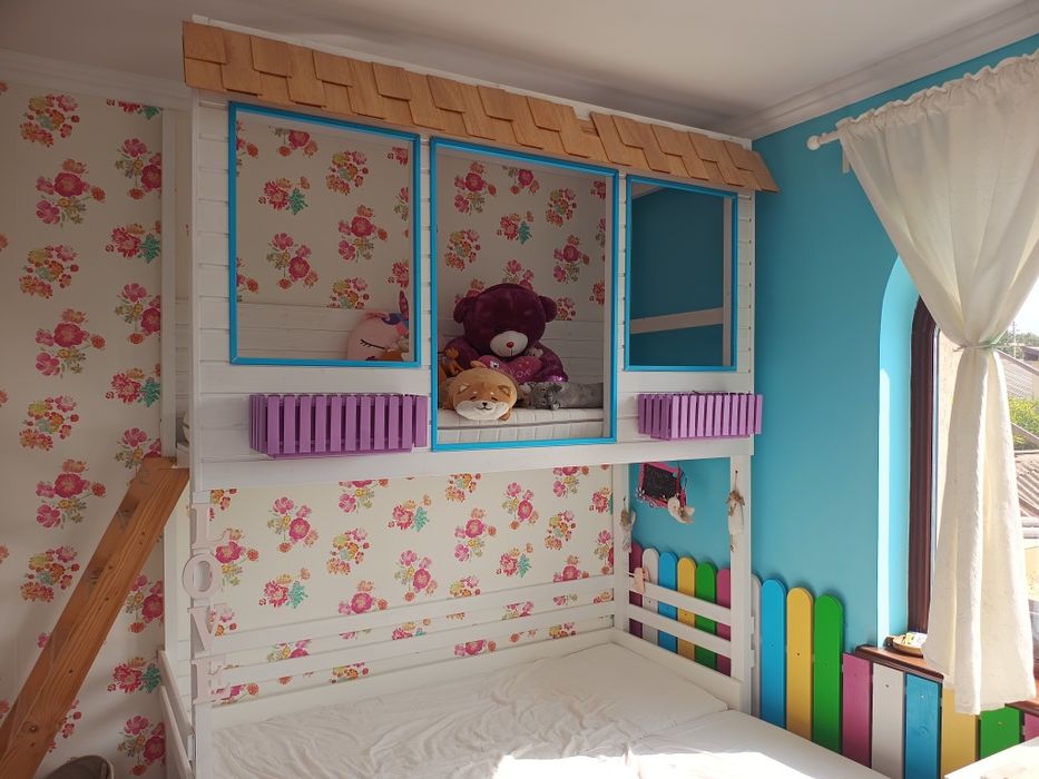 Pat copil tip casuta