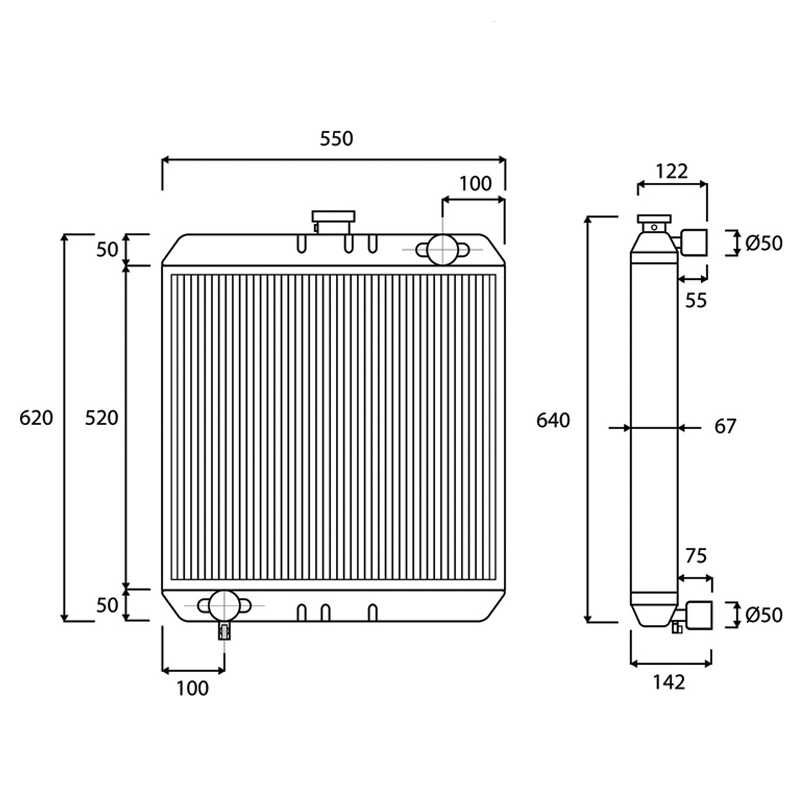 Radiator racire apa taf cupru