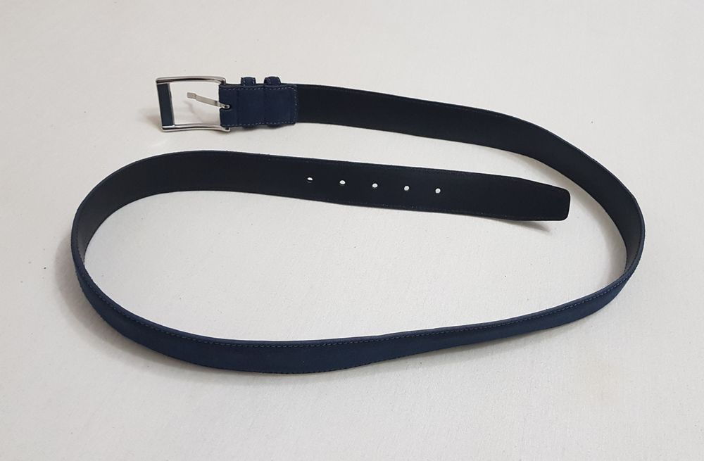 Curea nouă casual Tommy Hilfinger din piele naturală Essential Navy