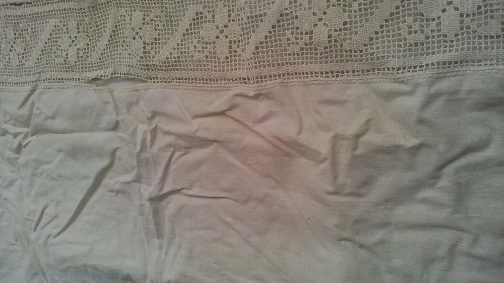 Ретро памучна калъфка с дантела за възглавници от едно време