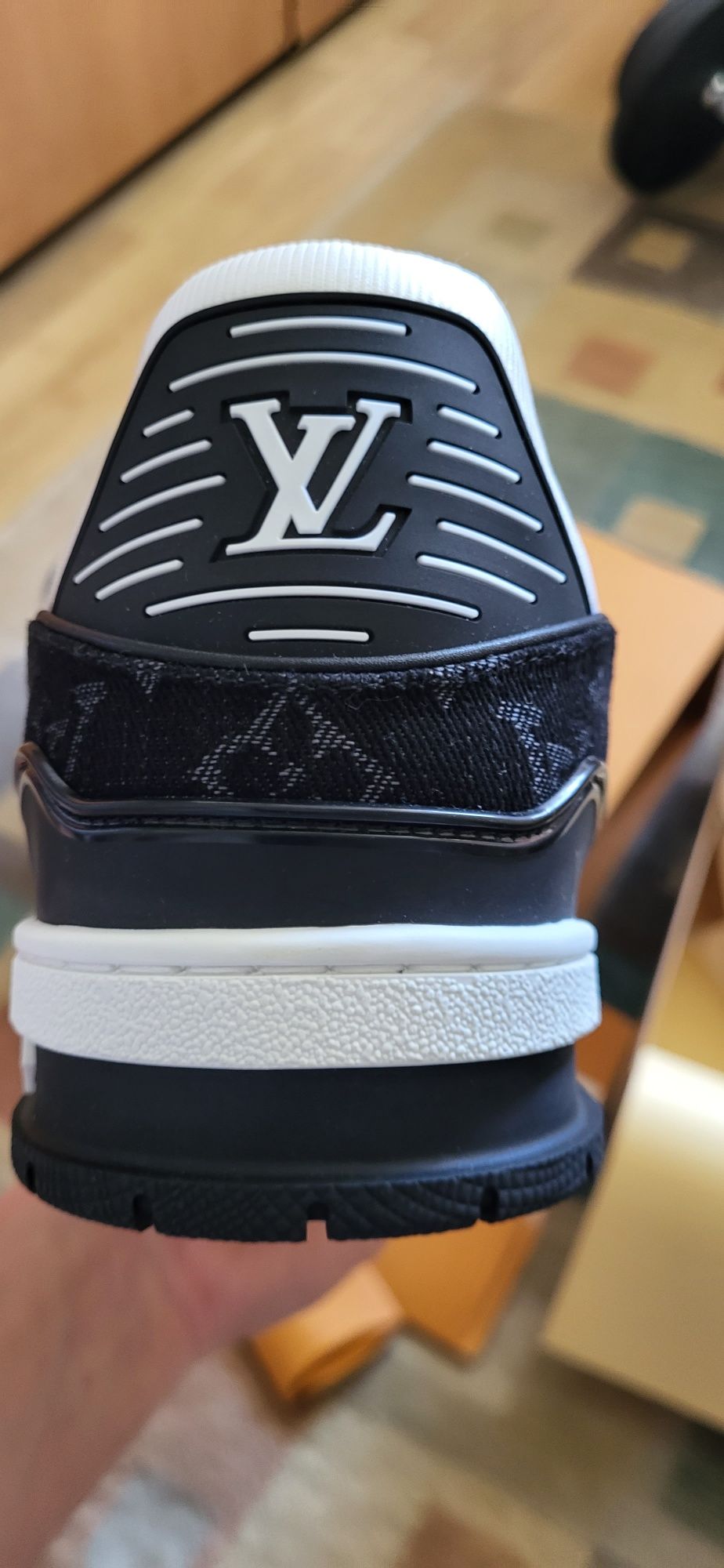 LV Trainers Black and White sneakers