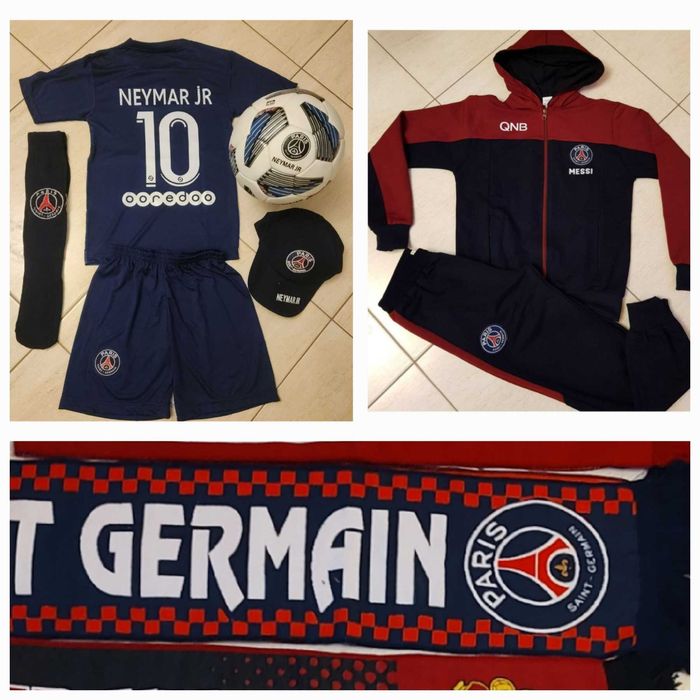 Неймар Син ПСЖ Екип + Топка + Чорапи + Шапка Кори ПСЖ Детско 2023г