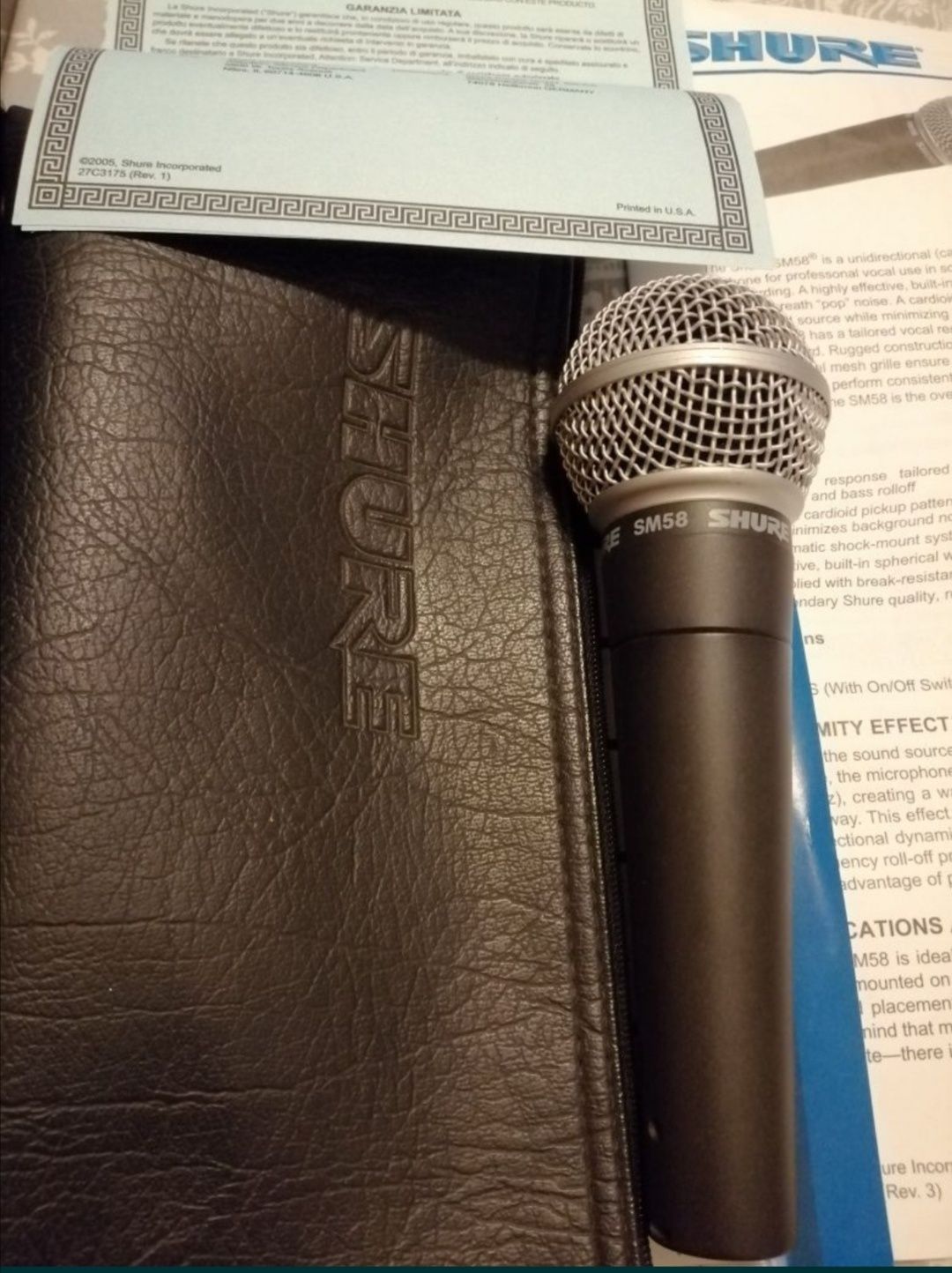 Microfon Profesional ORIGINAL SHURE SM58 cardioid Made in Mexic