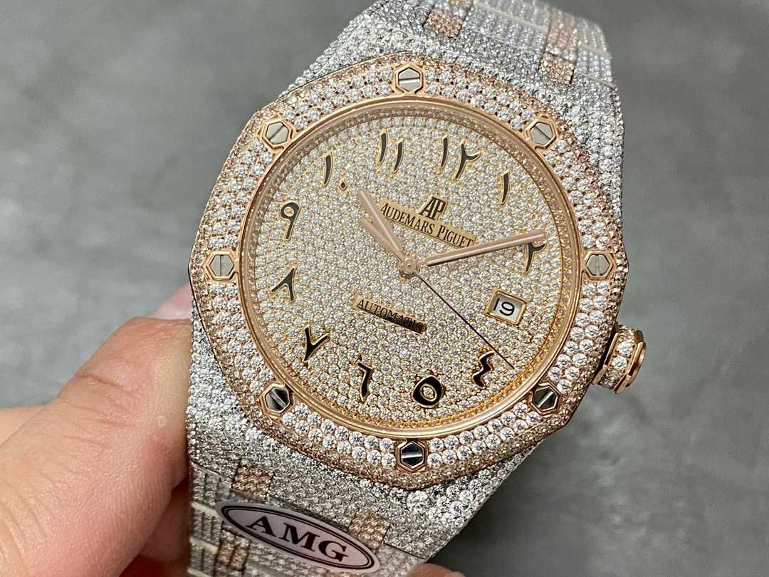 Audemars Piguet royal oak full diamond Silver-Gold