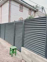 Garduri si porti stil jaluze, sipca metalica, tabla cutata