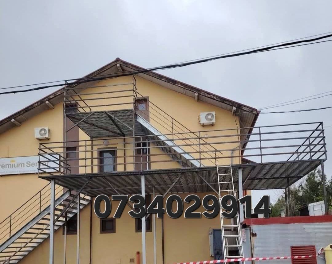 Scări metalice zincate