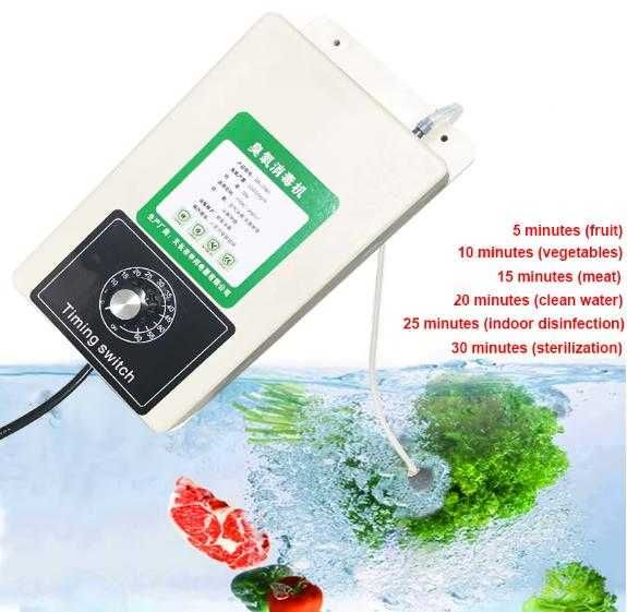 20W 2000мг/ч Пречистващ Озонатор за Дезинфекция на Вода Въздух и Храна