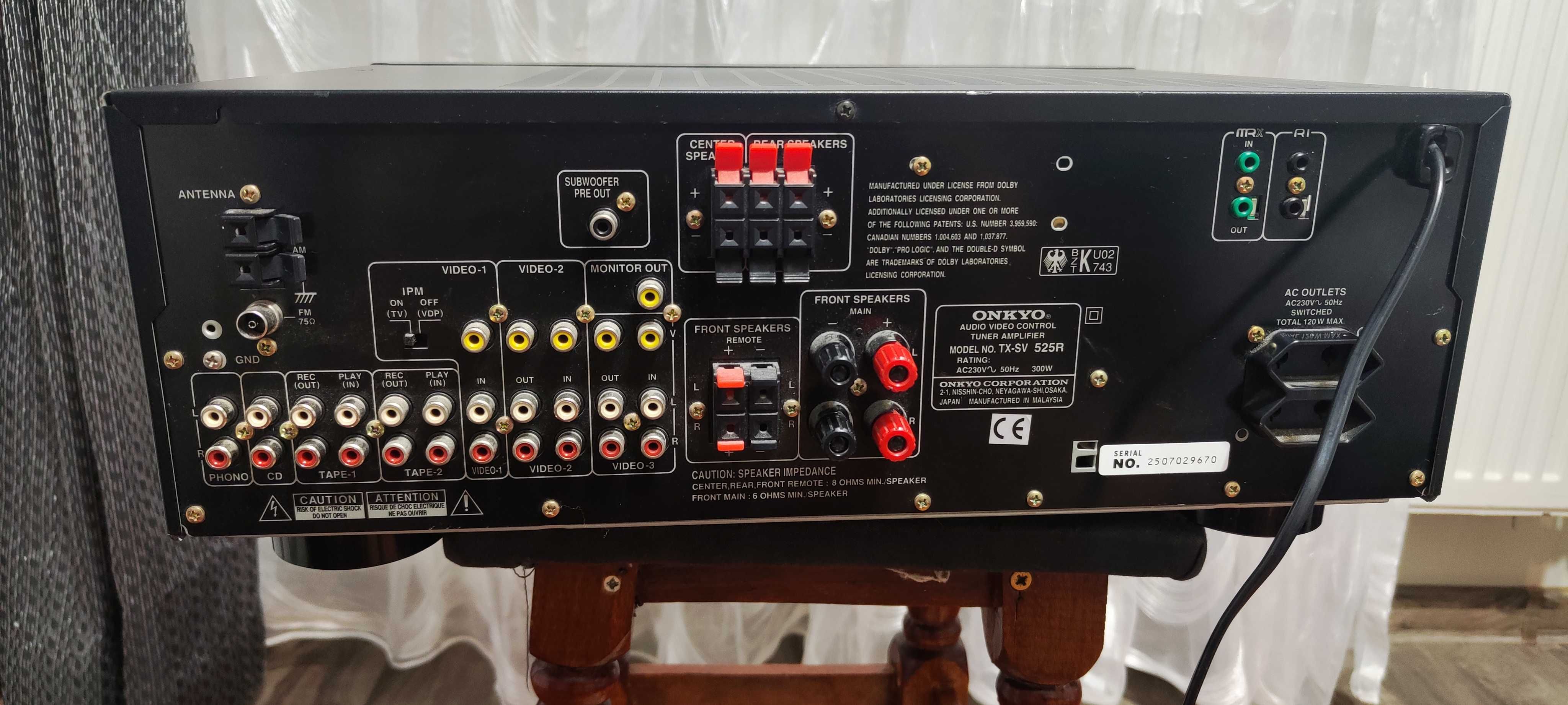 Amplificator Audio Onkyo TX-SV525R Statie Audio Amplituner Doar Stereo