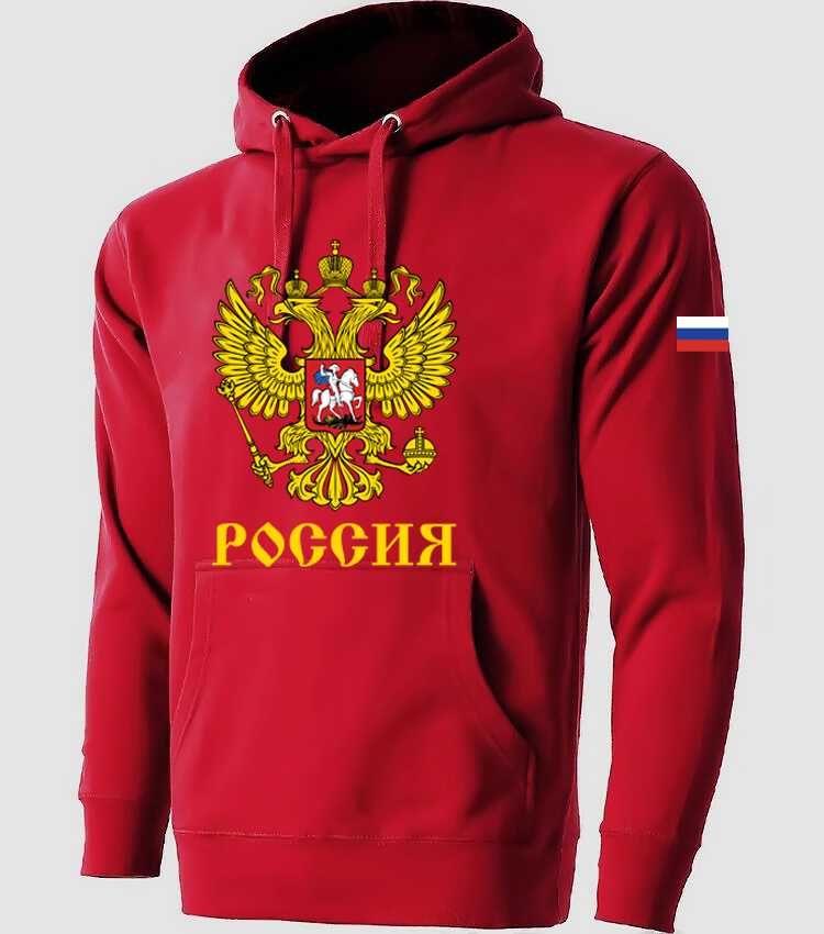 НОВО! Суичъри, тип Hoodie РУСИЯ / РОССИЯ Герб - различни цветове!