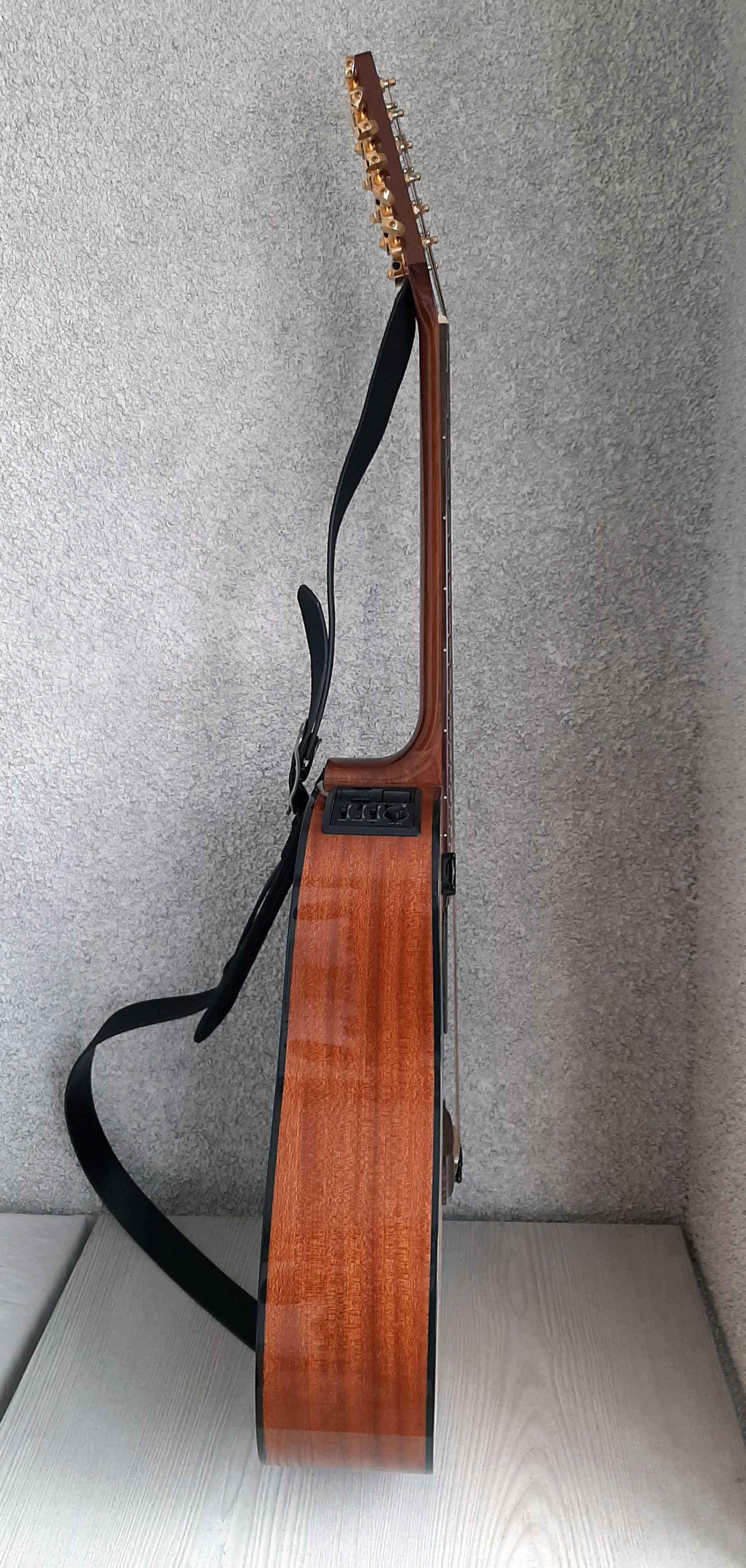 Ел.-акустична 12-струнна китара Takamine G Series с колан и куфар