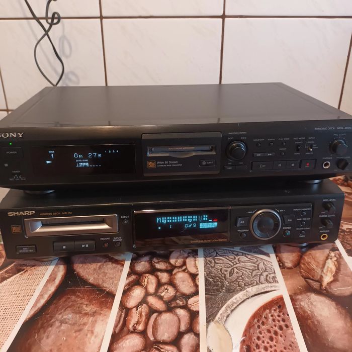 Mini disc Sony și Sharp recordere