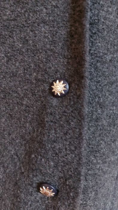 Vestă lungă gri din lână premium