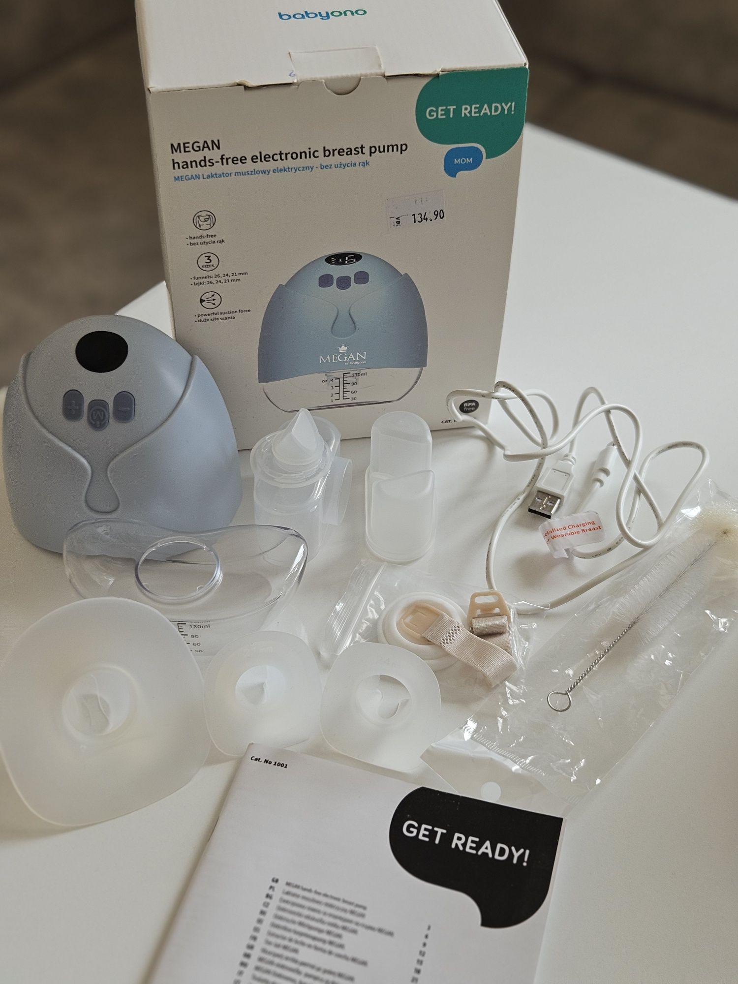 Електрическа помпа за кърма Babyono Megan Hands Free 100