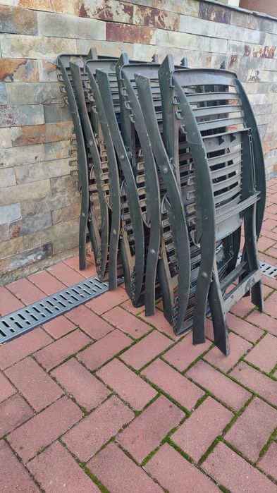 7 buc Scaune plastic terasa