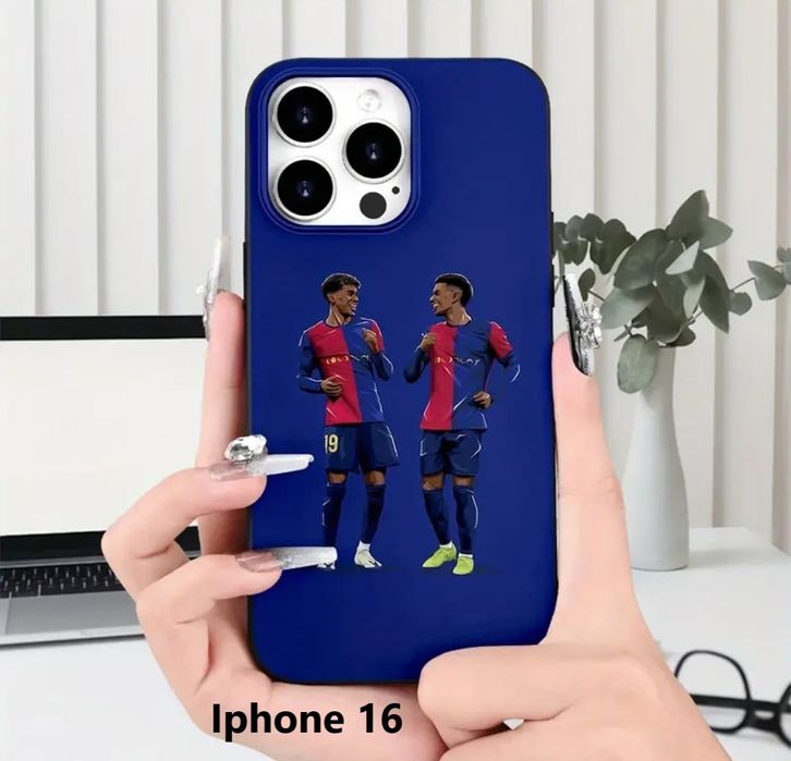 Husă iPhone 15/15Pro/16/16Pro – FC Barcelona  Lamine Yamal Messi