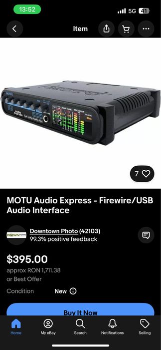 interfata audio MOTU 4 Pre / placa de sunet