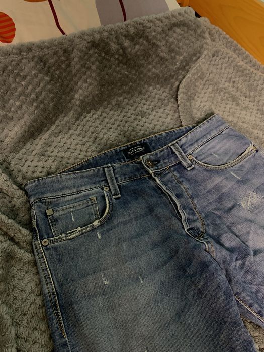 Blugi Rupti Jack & Jones Albastri