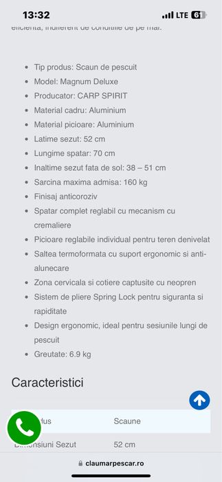 Scaun Carp Spirit