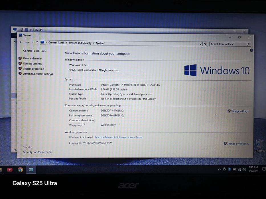Acer aspire gaming i7