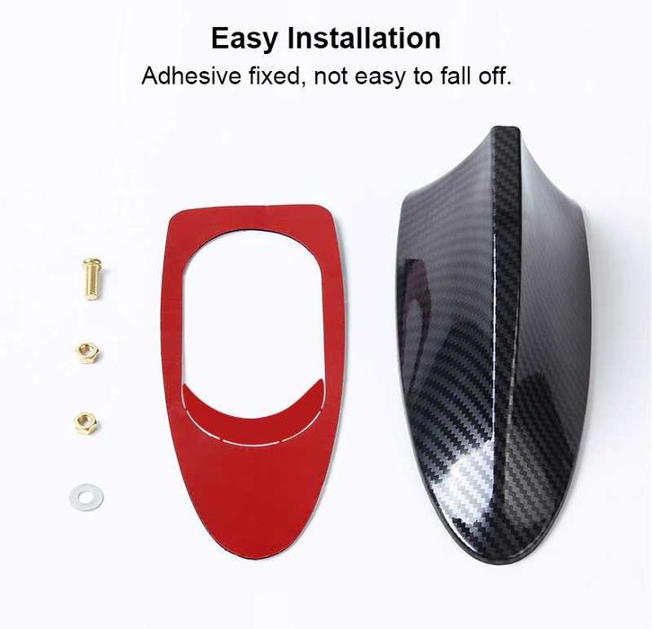 Антена за кола тип Перка на Акула с Усилвател Графит, Лукс