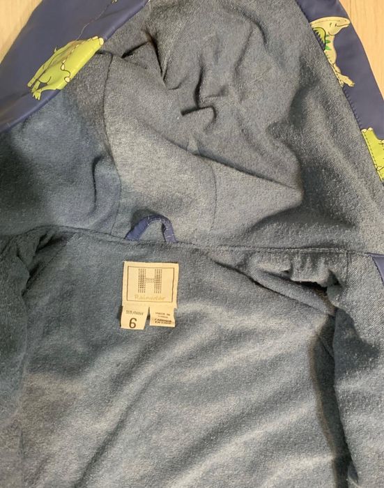 Geaca impermeabila cu interior de bumbac, 5-6 ani