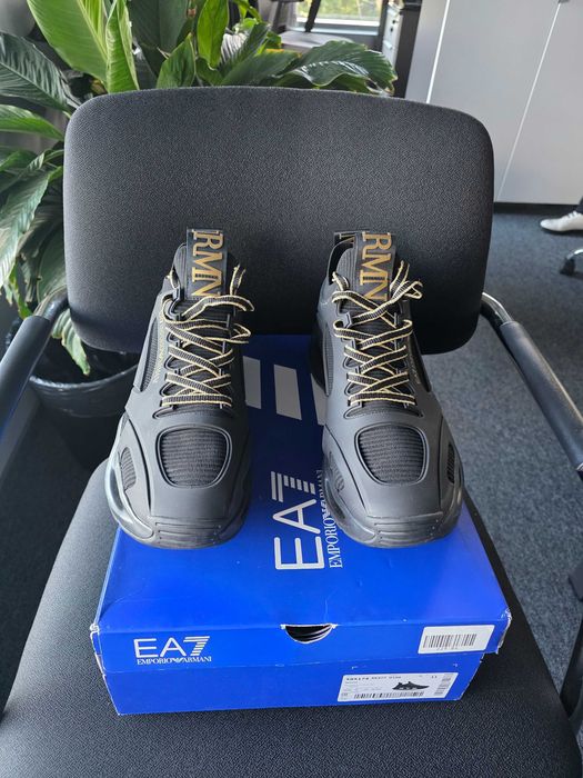 EA7 Emporio Armani, сникърси X8X174 XK377 U106, Черен