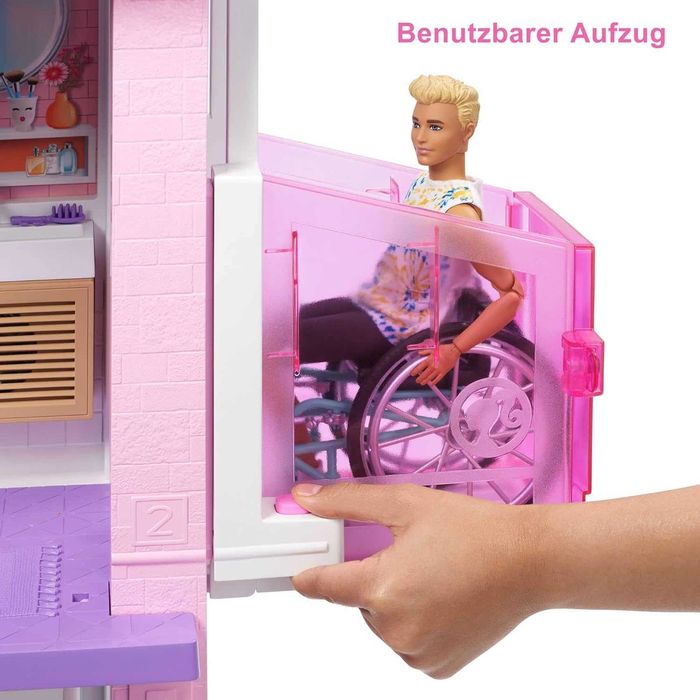 Къща за кукли Barbie Dreamhouse 114 см Къща на мечтите с пързалка