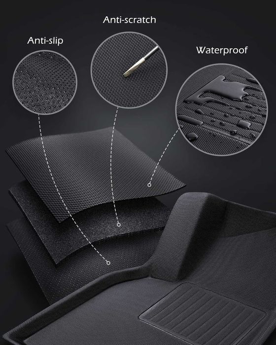 TAPTES Pachet de 6 covorașe rezistente pentru Tesla Model Y