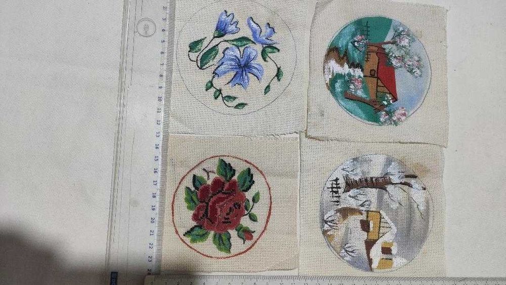 Panze de goblen pictate pentru cusut