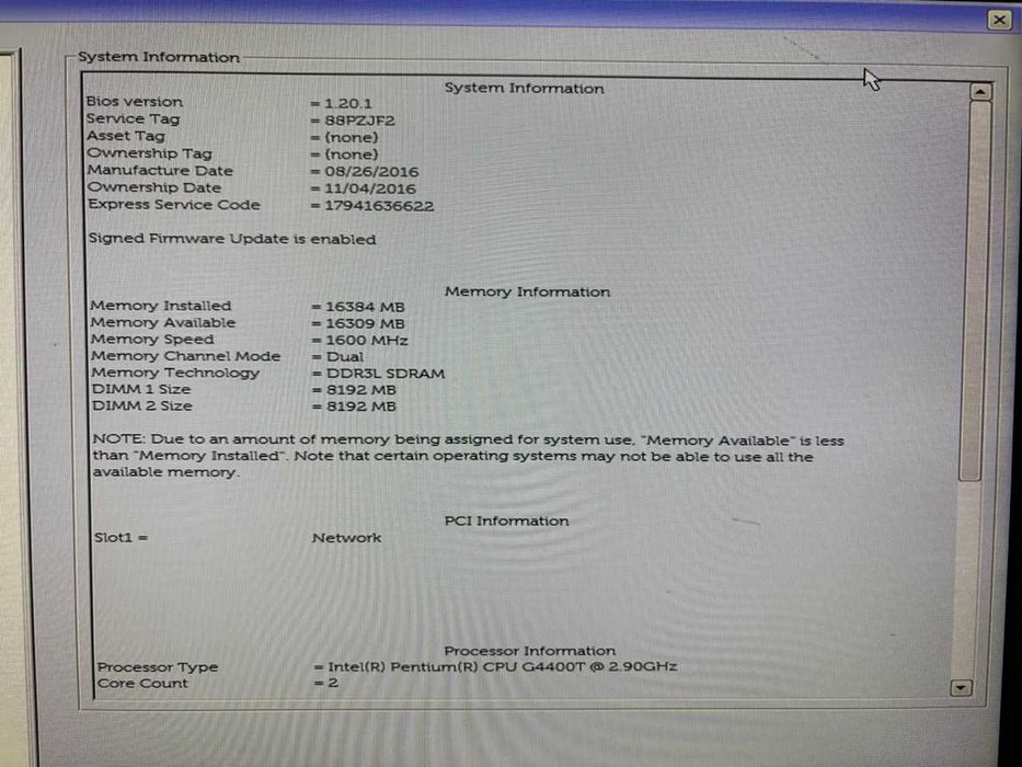 Dell OptiPlex 3040 - Pentium G4400T | 16GB DDR3 | 256 GB SSD