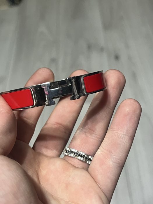 Bratara Hermes Buckle Bracelet Red/Rosu
