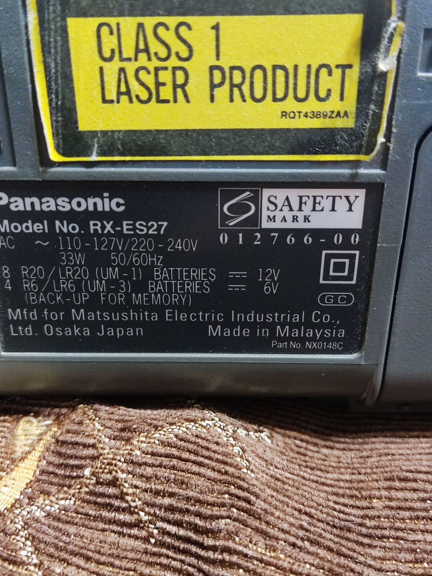 Магнитола Panasonic. RX--ES27