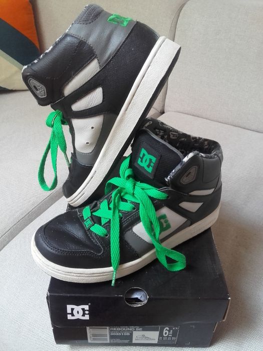 DC Shoes REBOUND SE Youth negru/verde/alb marimea 38