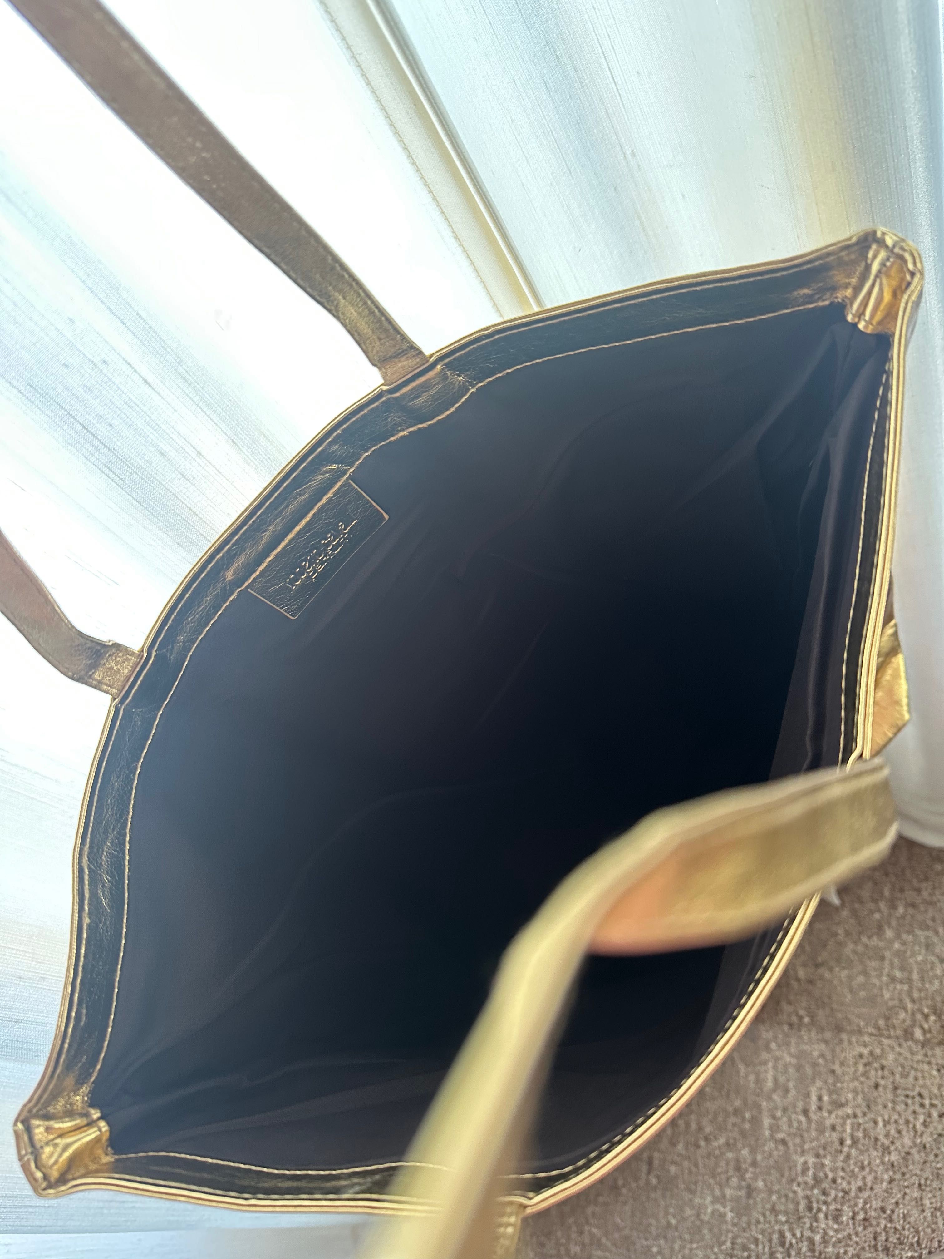 Roberto Cavalli златна tote bag