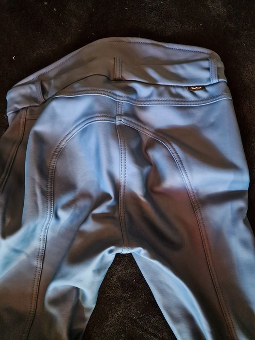 Тъмно син кожен брич за езда размер м