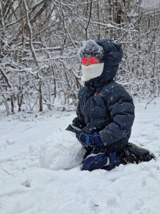 Зимно детско яке с гъши пух, момче