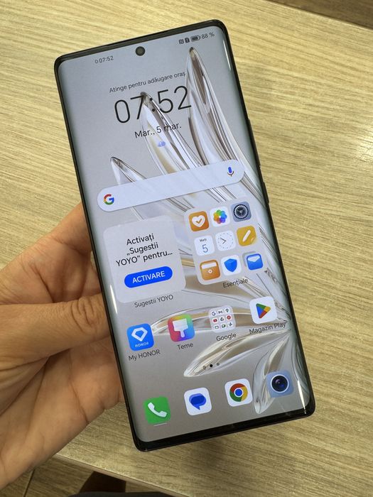 Honor 70, 8GB RAM, 256GB, 5G, Midnight Black, Impecabil!!!