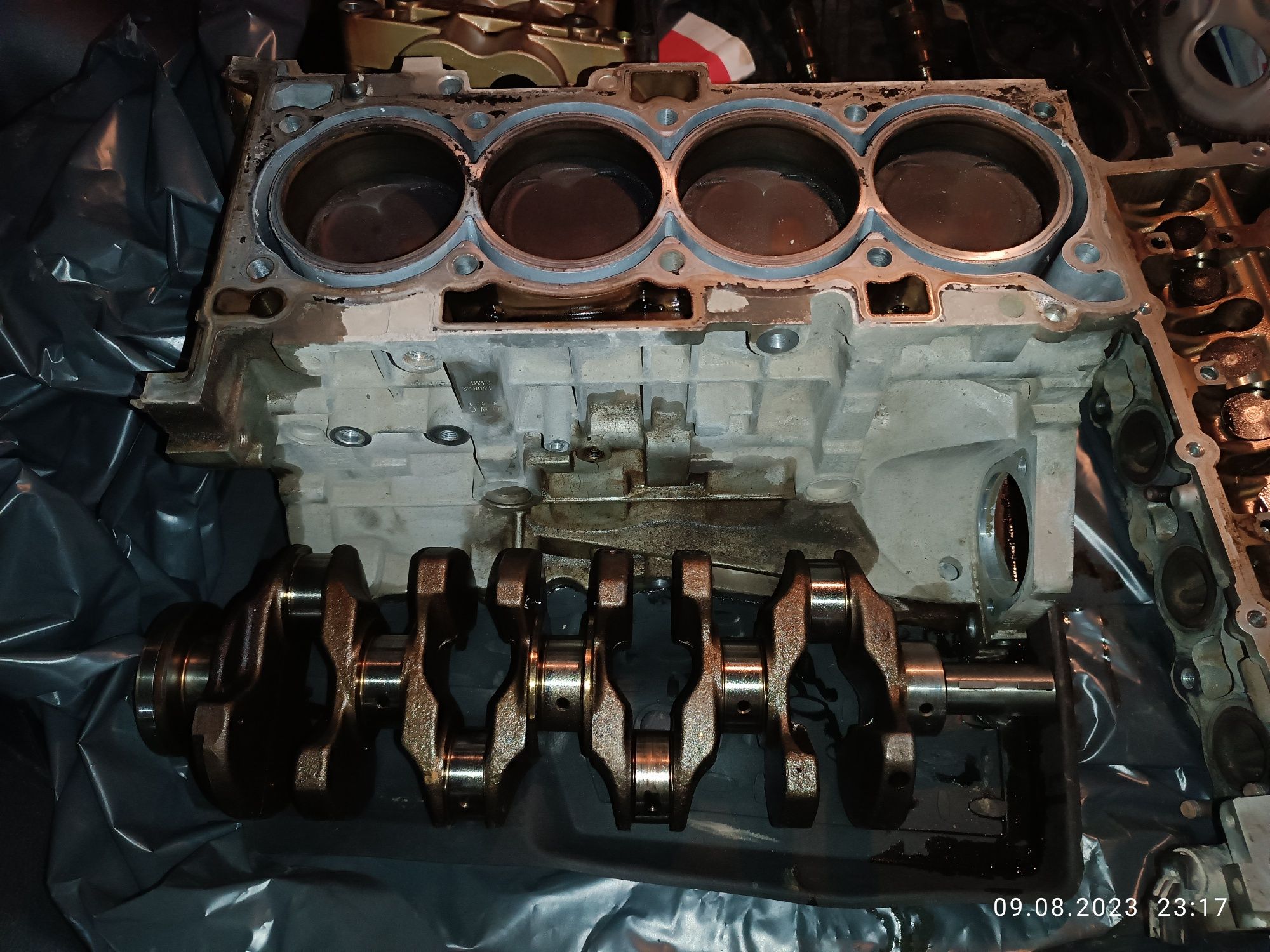 Двигатель в разборе G4KE объем 2.4 на Санта фе, Сорента,  Соната, Киа