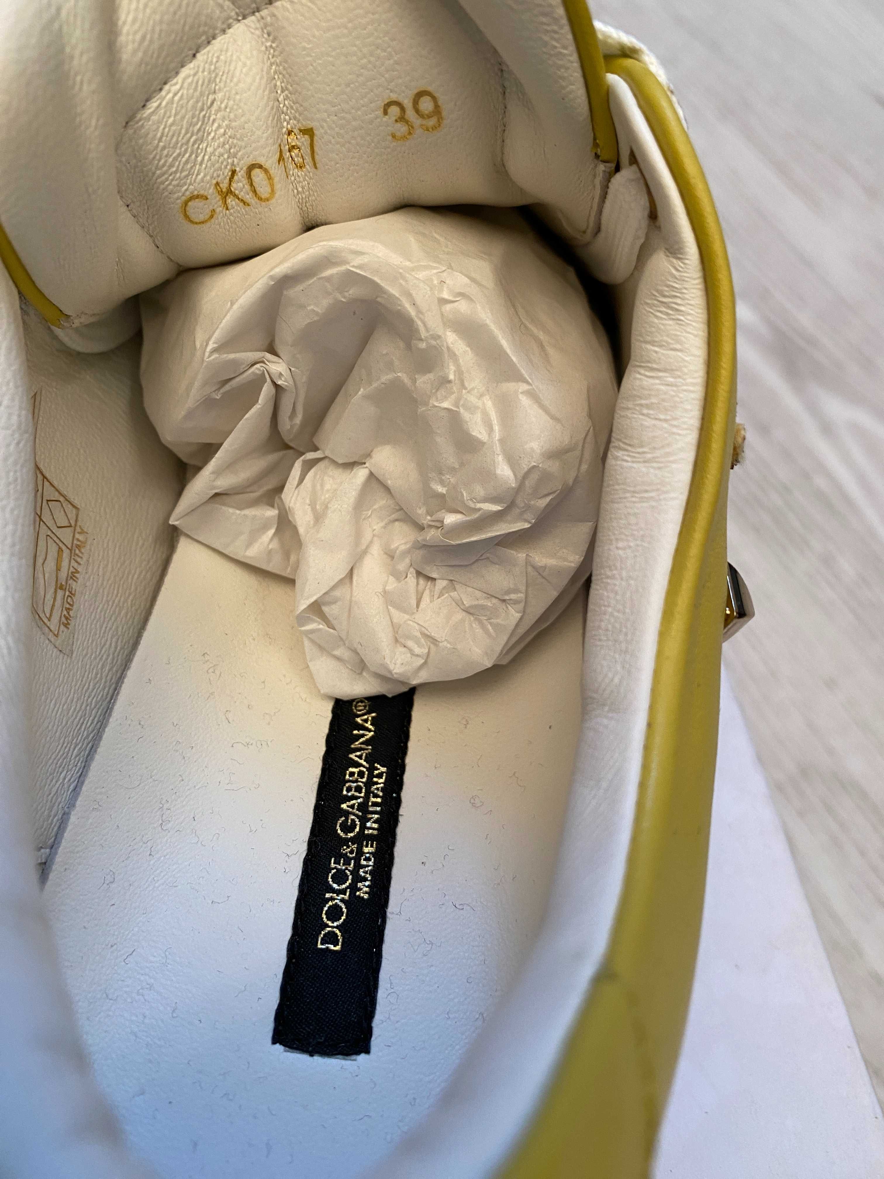 Dolce Gabbana sneakers 37-38 si 39 model nou full box, retail 595 euro