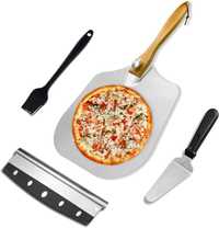 MYOTTPRO Алуминиева кора за пица, Включен скрепер и четка