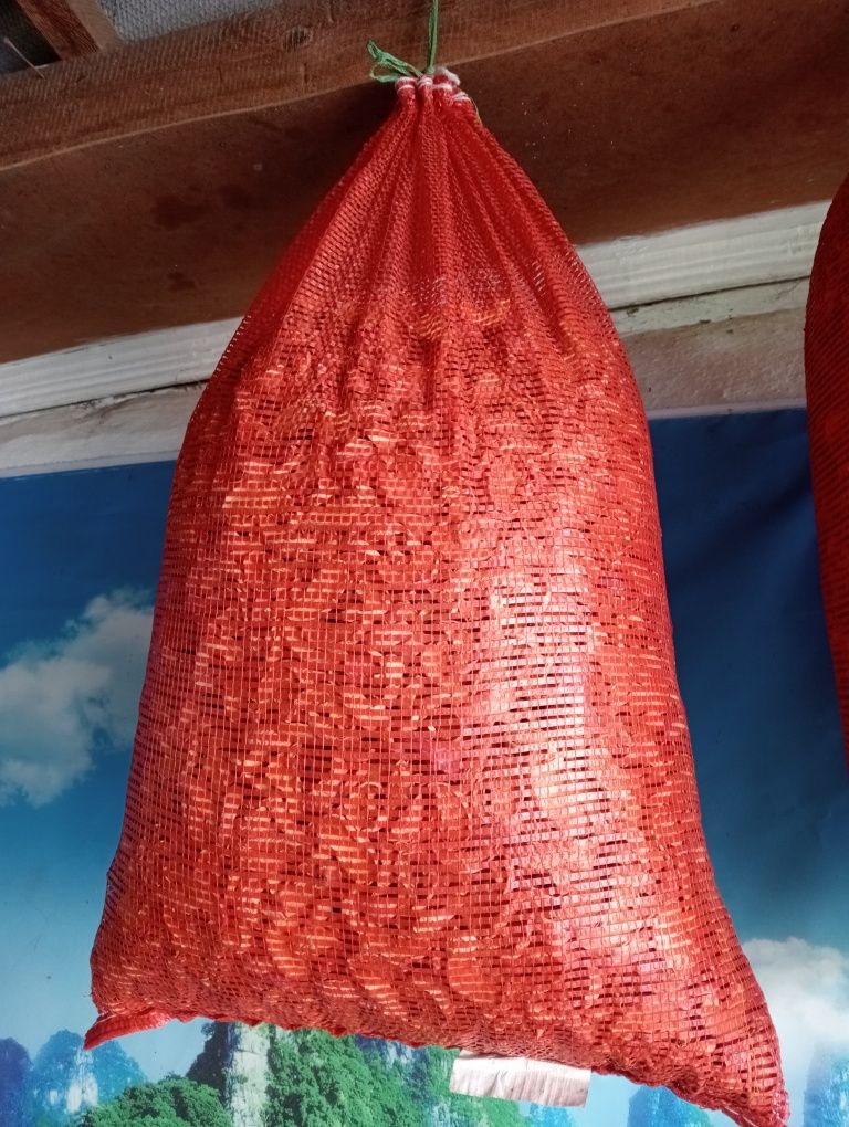 Сушонные яблоки пять мешков сеточных