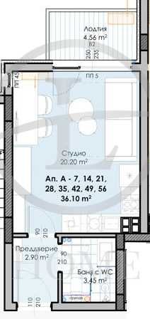 Продава се Едностаен апартамент в Пловдив, Кършияка - 43 кв.м за 2453 €/кв.м - Снимка #4