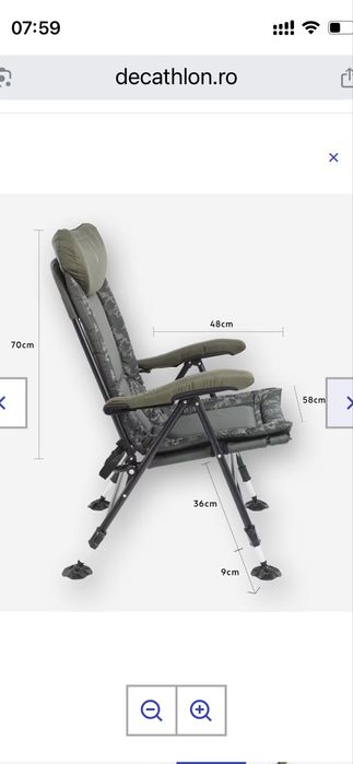 Scaun pescuit confortabil
